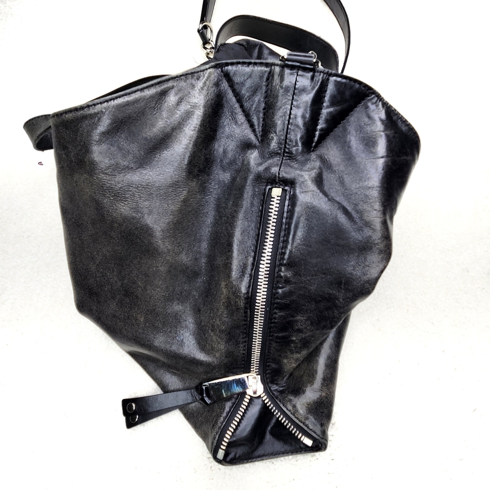 Michael Kors Devon Large Hobo Black Leather Shoulder Tote - Picture 7 of 14